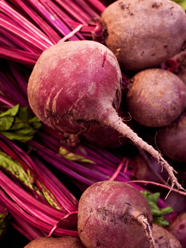 Close up of beets